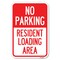 Signmission No Parking Sign No Parking-Resident Lo Heavy-Gauge Aluminum Sign, 12" x 18", A-1218-23669 A-1218-23669 - alternate 1